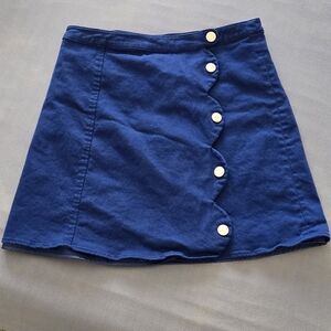 Size Small Harper Heritage Blue Button Up, Wrap Skirt!
